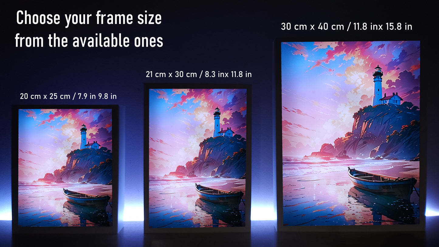 Frame RGB LED Anime Light Box