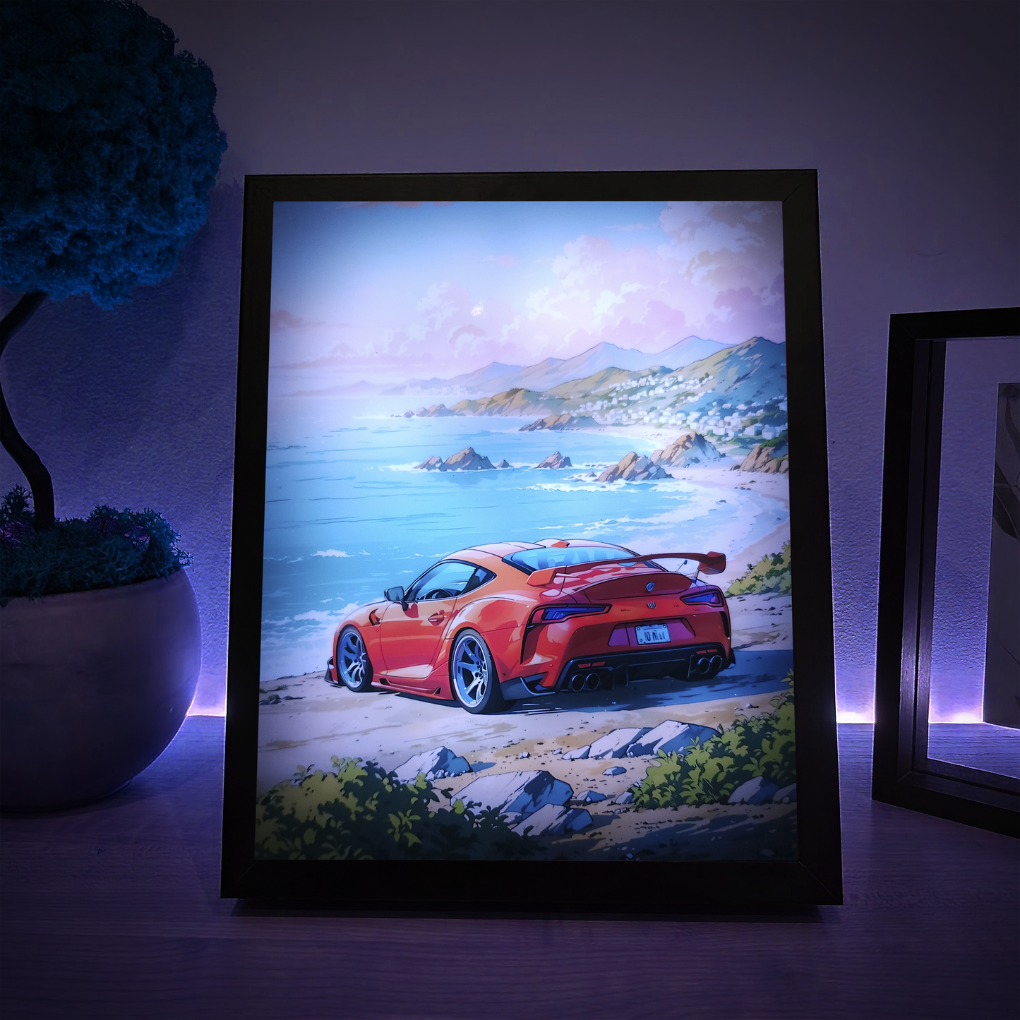 Cаr RGB LED Anime Light Box