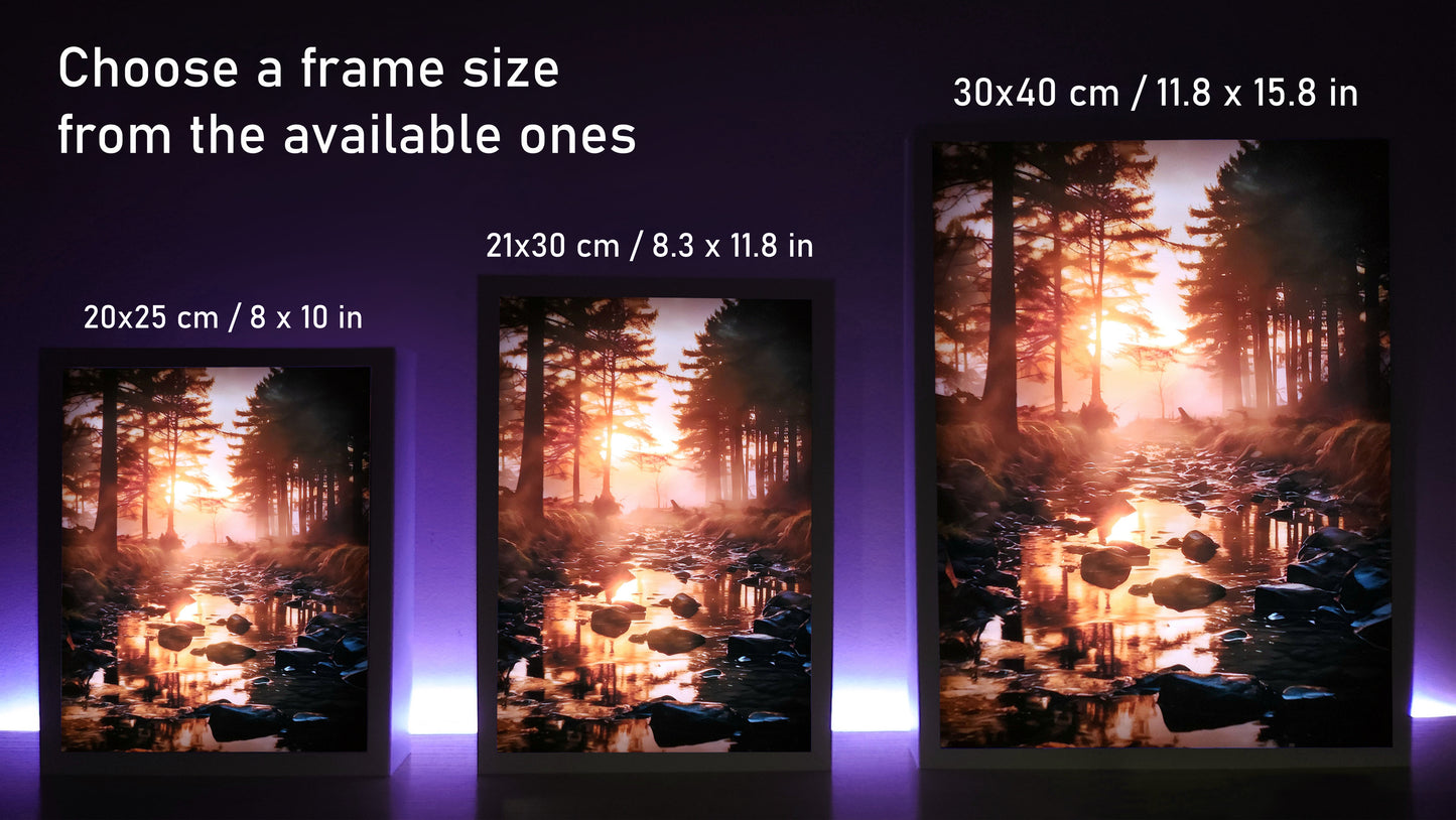 Frame RGB LED Anime Light Box