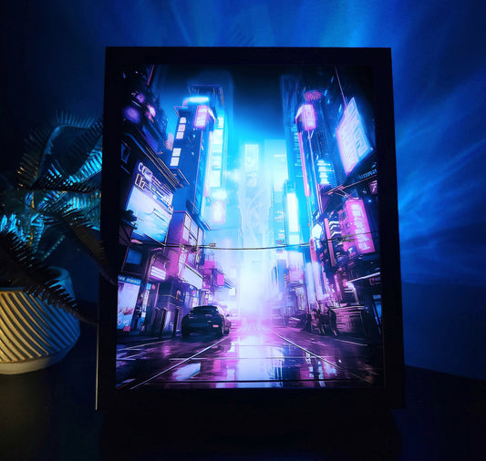Night City RGB LED Anime Light Box