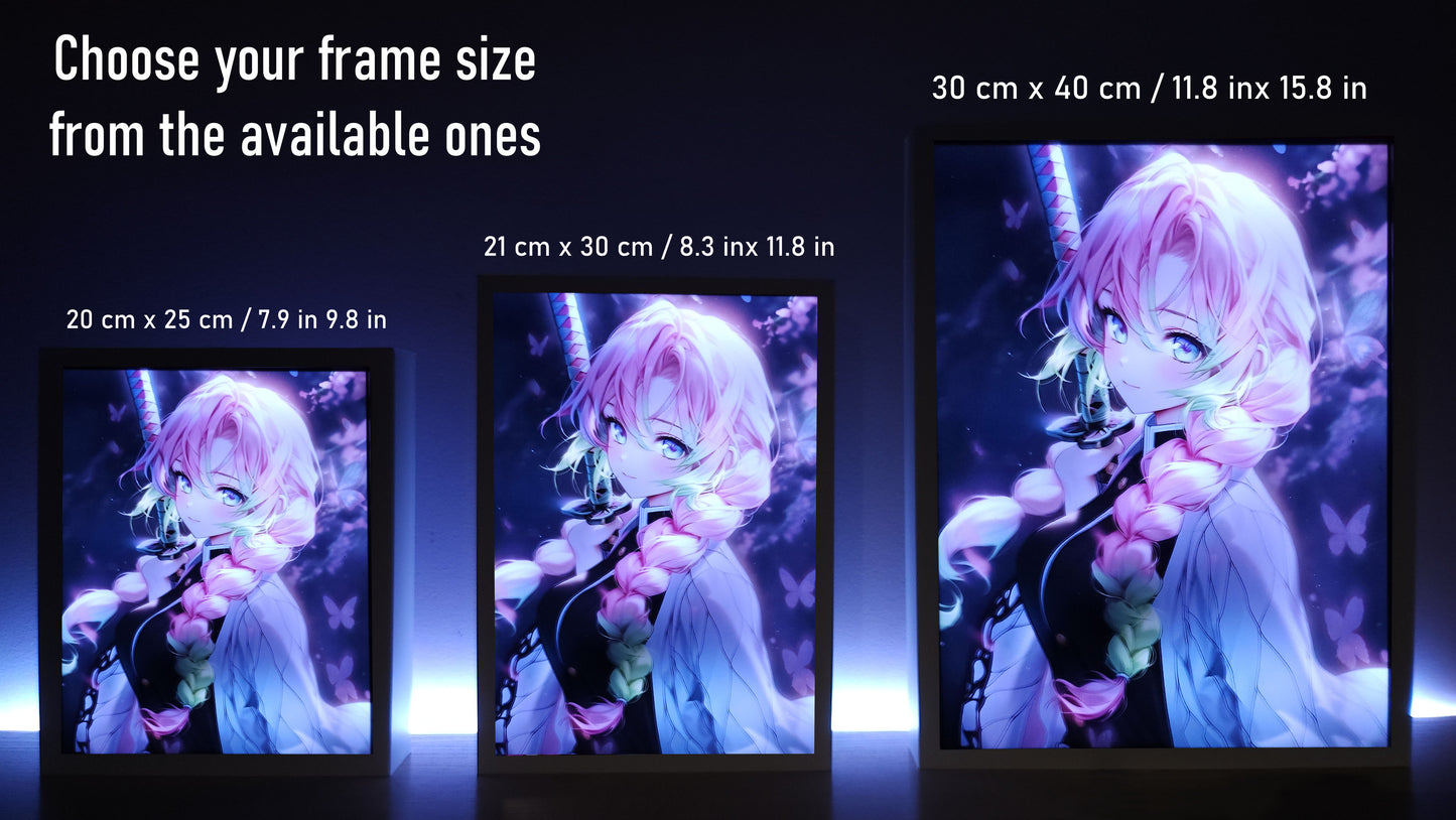 Rahmen RGB LED Anime Leuchtbox