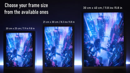 Night City RGB LED Anime Light Box