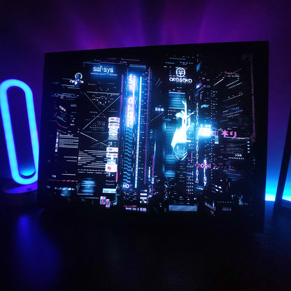Night City RGB LED Anime Light Box