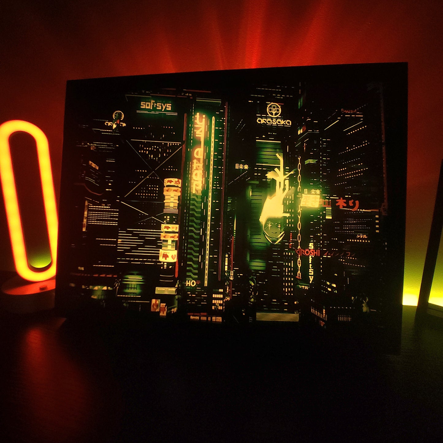 Night City RGB LED Anime Light Box