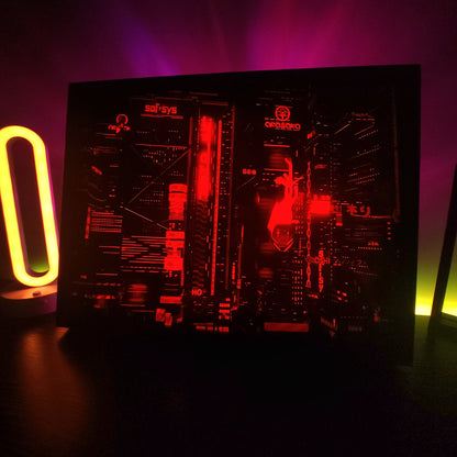 Night City RGB LED Anime Light Box