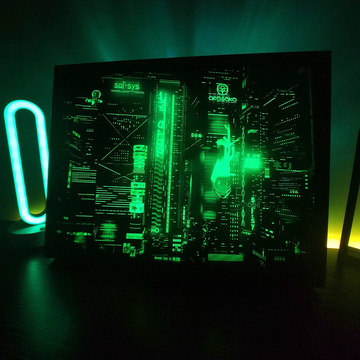 Night City RGB LED Anime Light Box