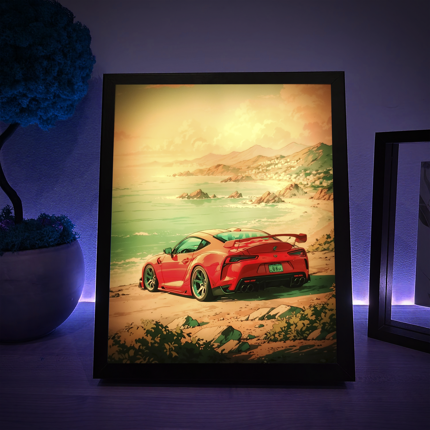 Cаr RGB LED Anime Light Box