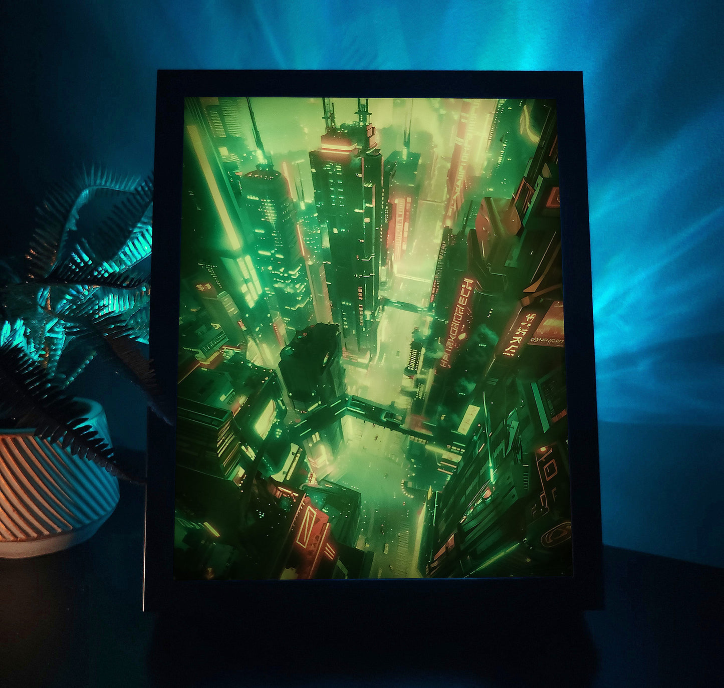 Night City RGB LED Anime Light Box