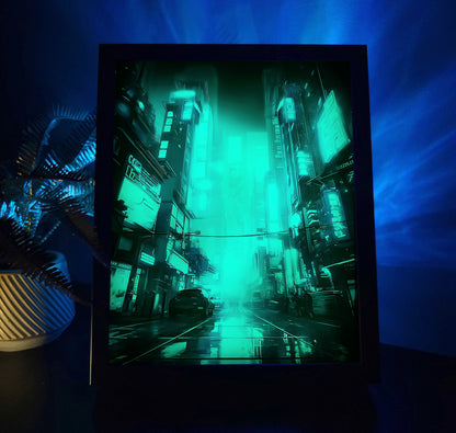 Night City RGB LED Anime Light Box