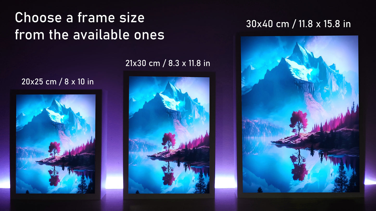 Frame RGB LED Anime Light Box