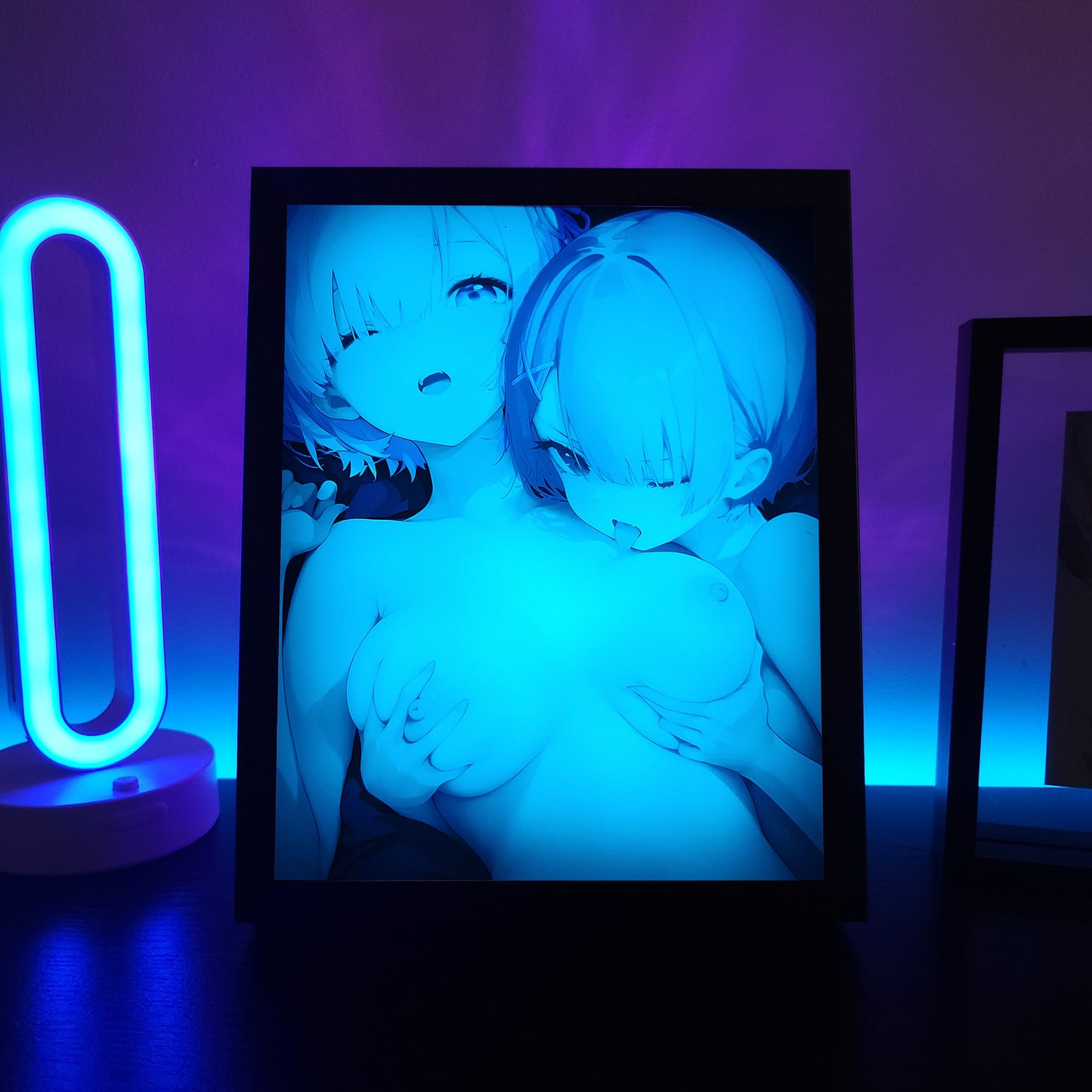 Ram & Rem RGB LED Anime Light Box