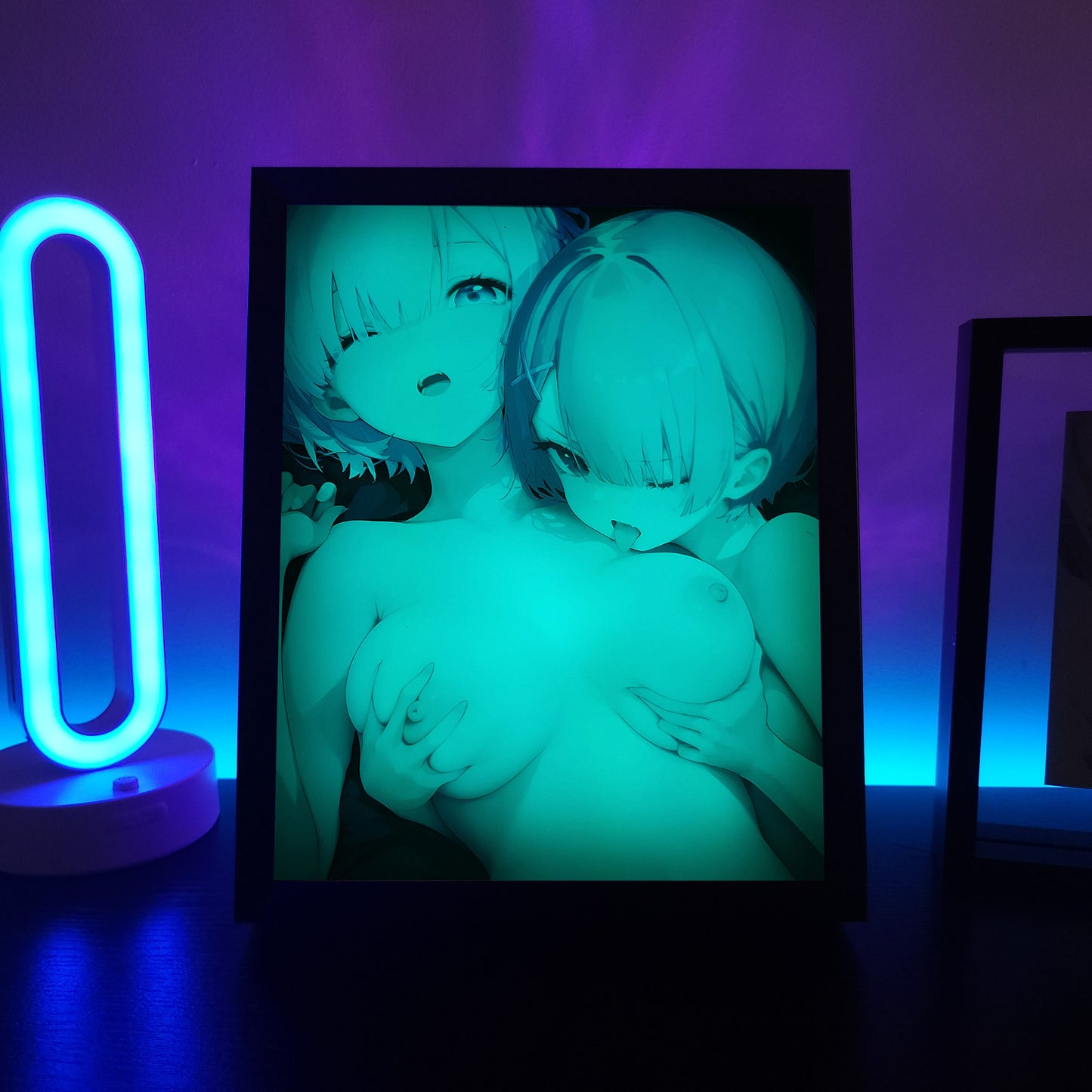 Ram & Rem RGB LED Anime Light Box