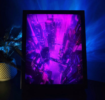Night City RGB LED Anime Light Box