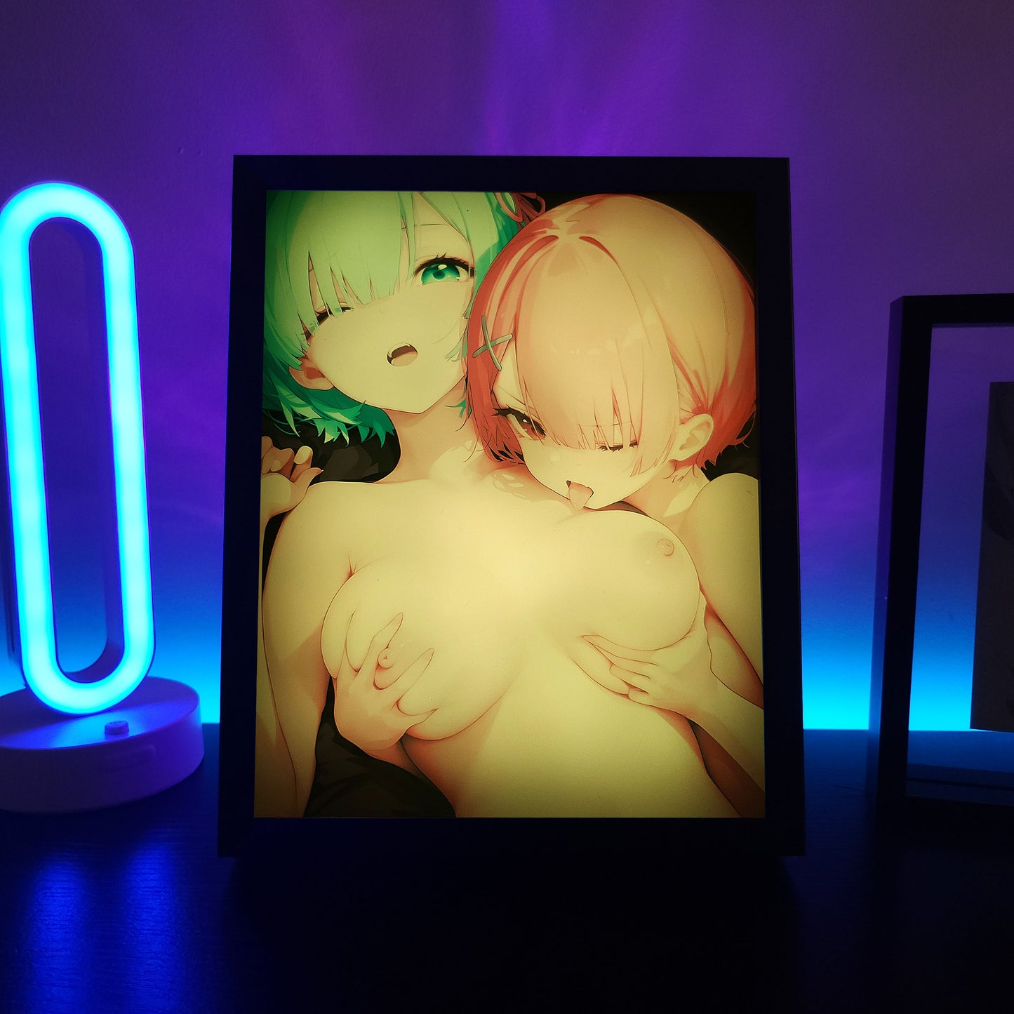 Ram & Rem RGB LED Anime Light Box