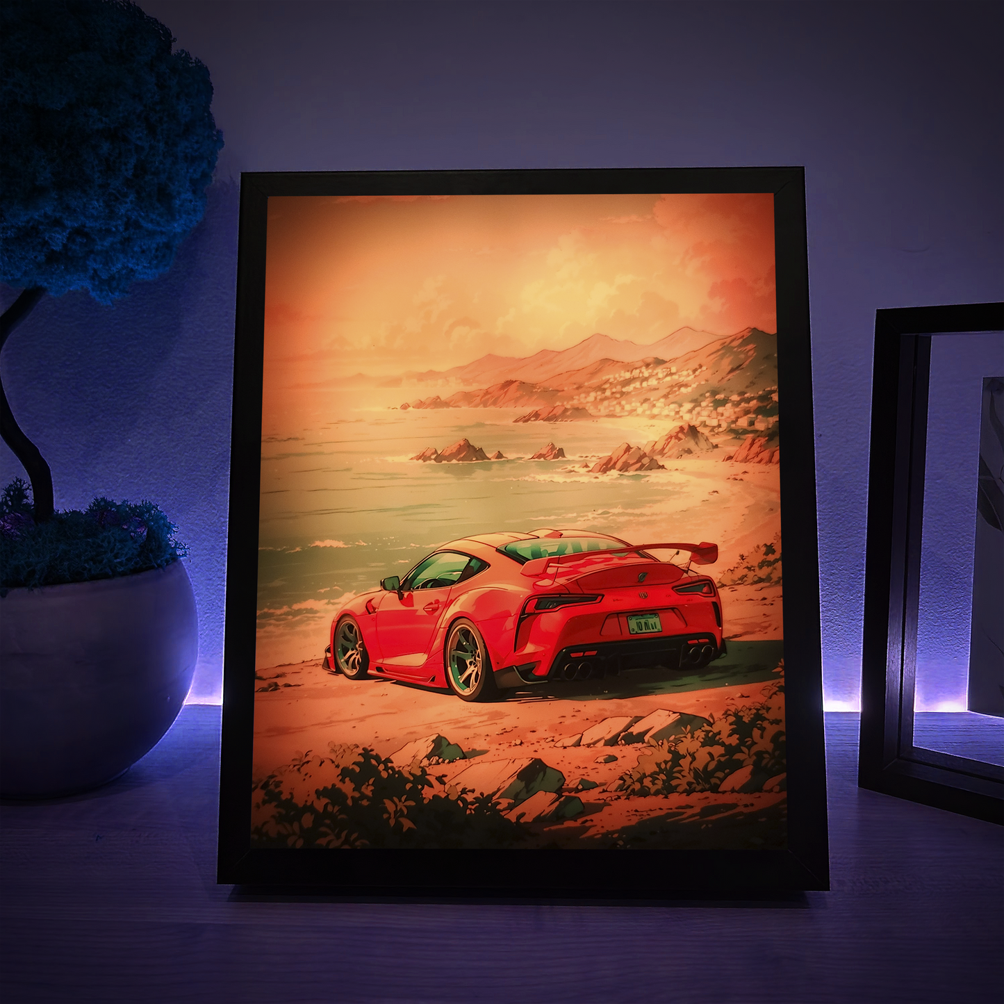 Cаr RGB LED Anime Light Box