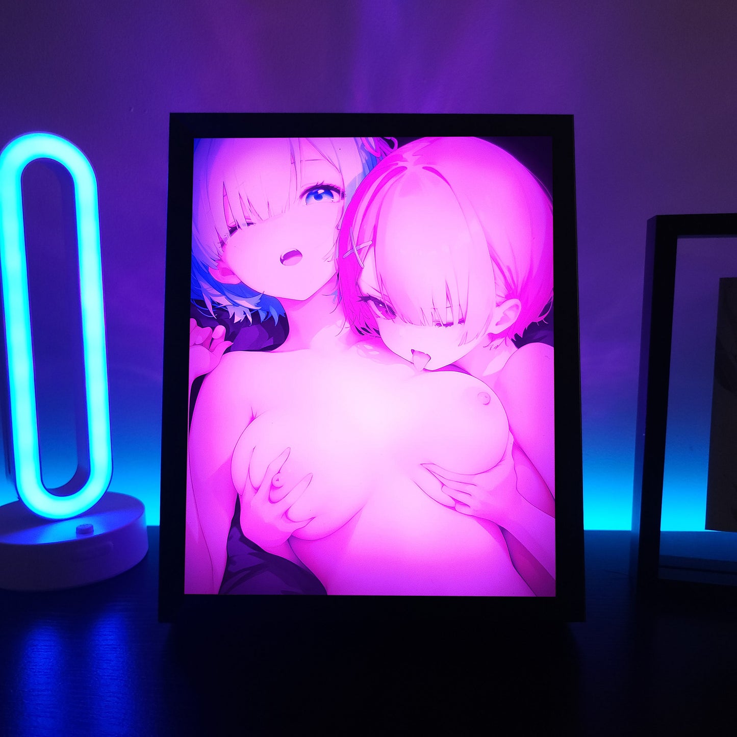 Ram & Rem RGB LED Anime Light Box