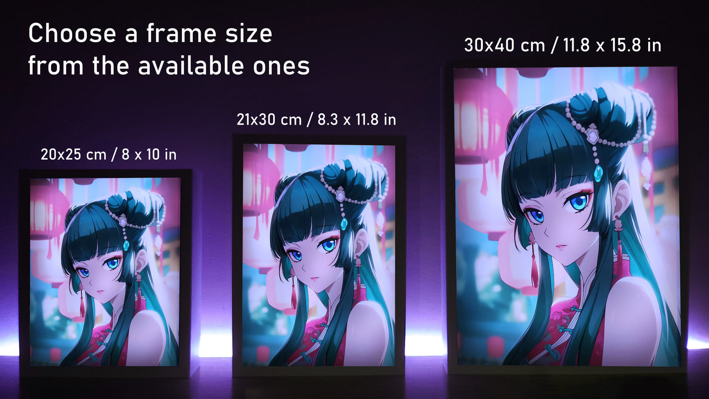 Frame RGB LED Anime Light Box