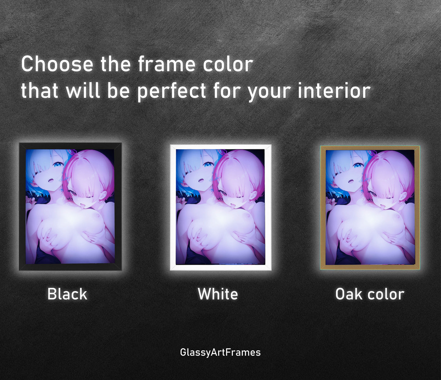 Ram & Rem RGB LED Anime Light Box
