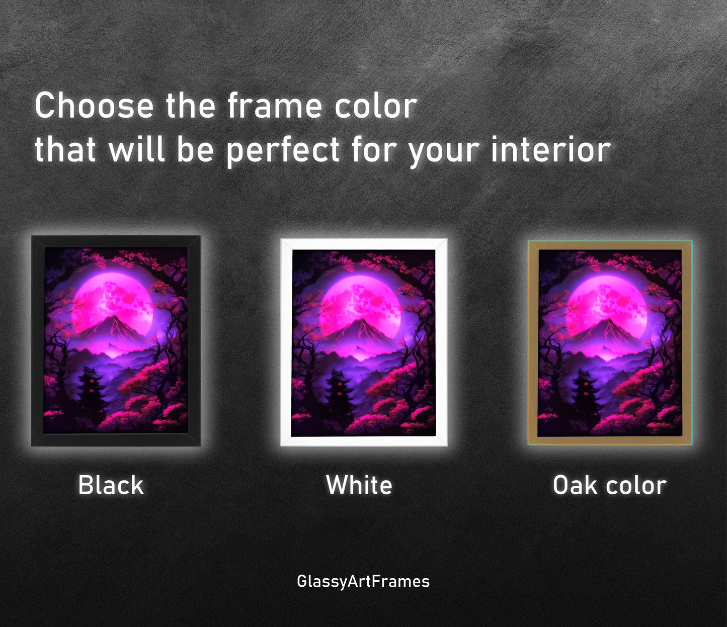 Japan Moon RGB LED Anime Light Box