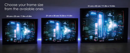 Night City RGB LED Anime Light Box