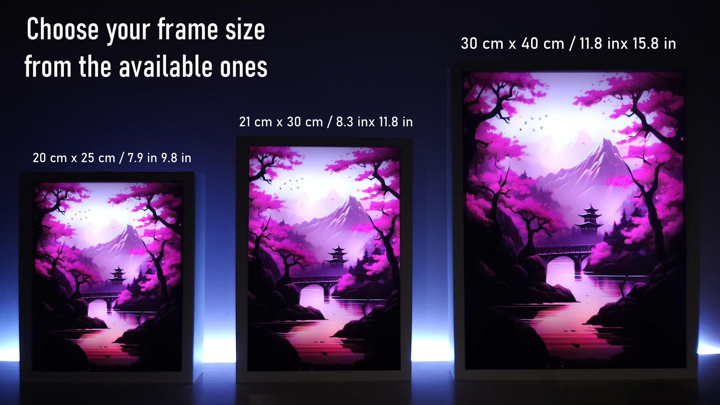 Frame RGB LED Anime Light Box