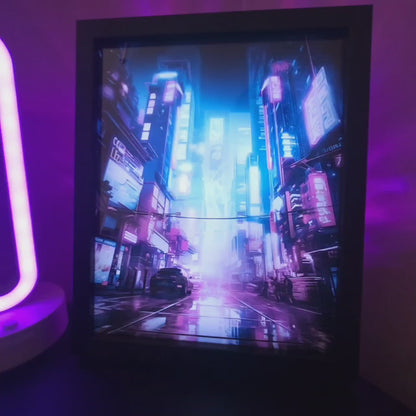 Night City RGB LED Anime Light Box
