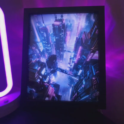 Night City RGB LED Anime Light Box